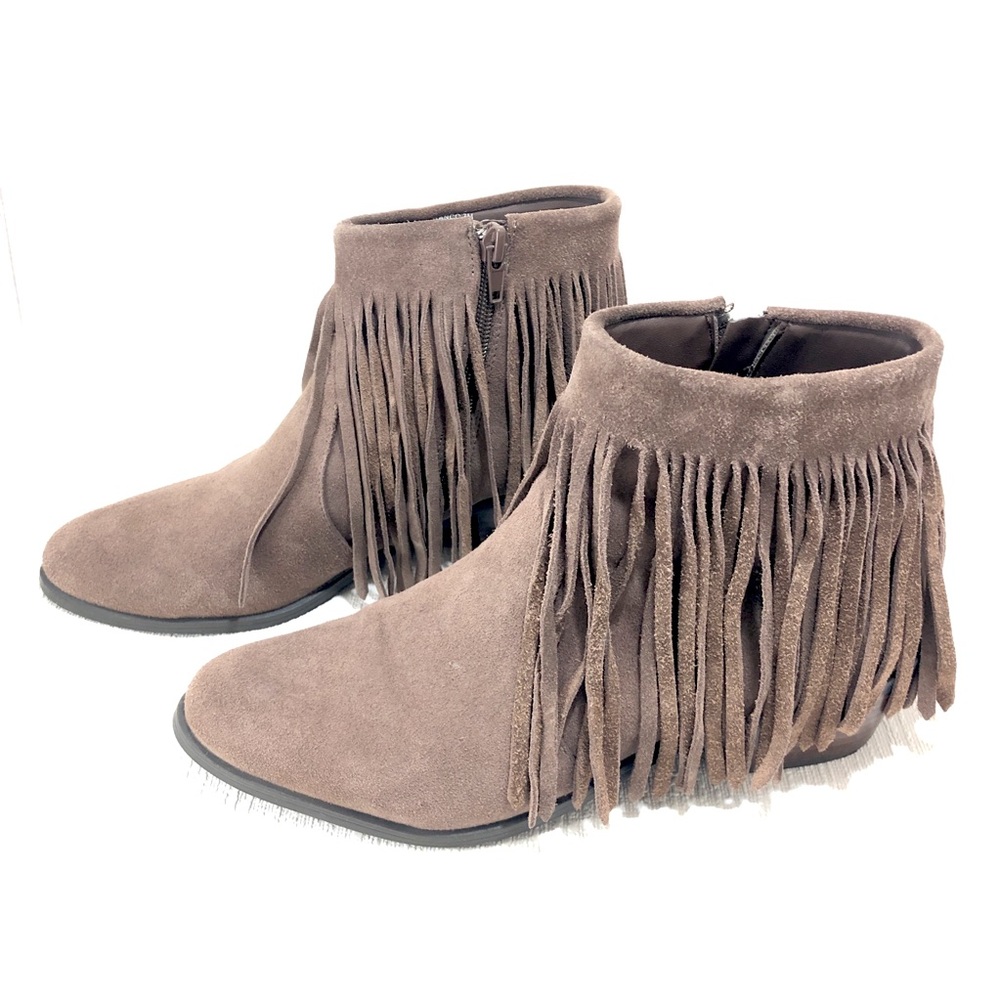 Steve Madden Rancho Ankle Fringe Booties